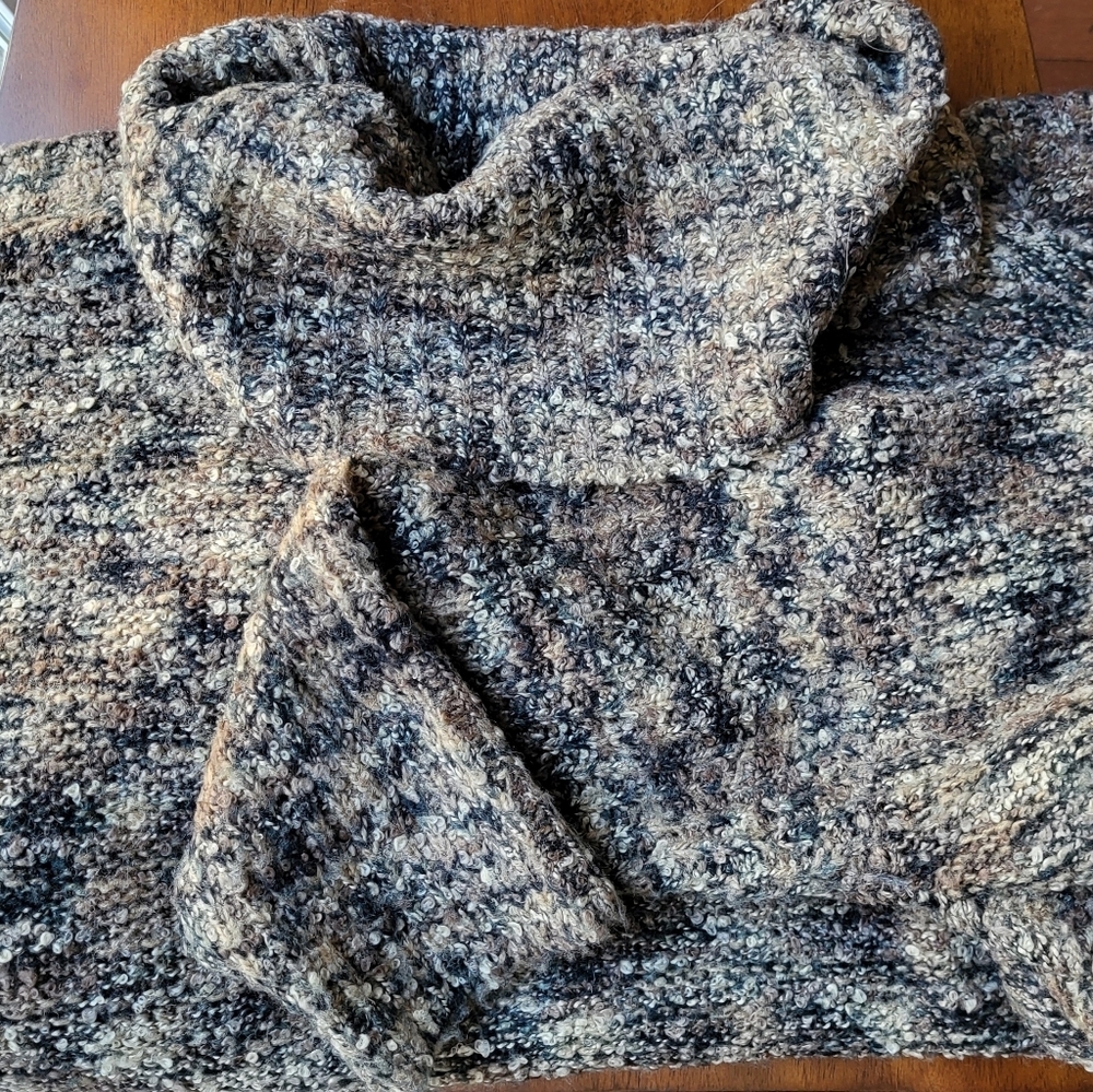 Browns/creams/ cowl neck sweater